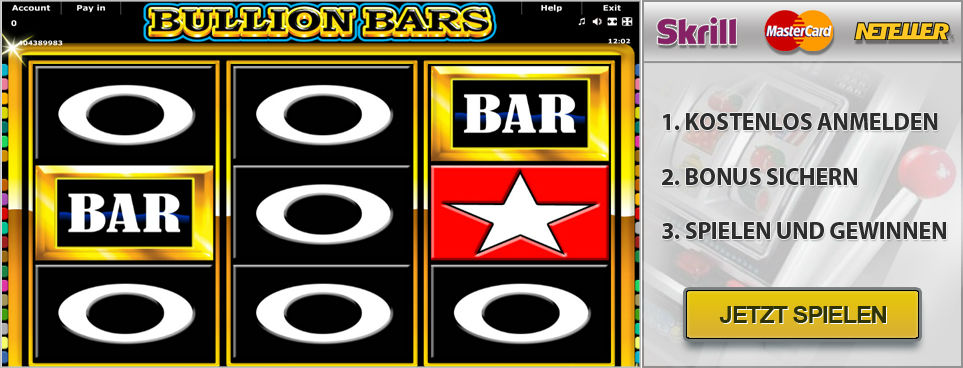 online bullion bars slotmaschine